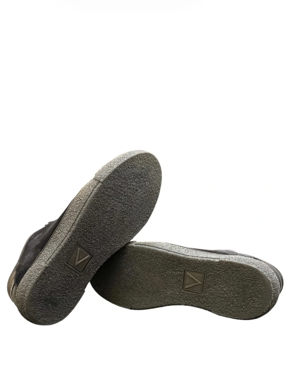 LOUIS VUITTON - BLACK SUEDE LEATHER  “RUGGED” LOW TOP SNEAKERS